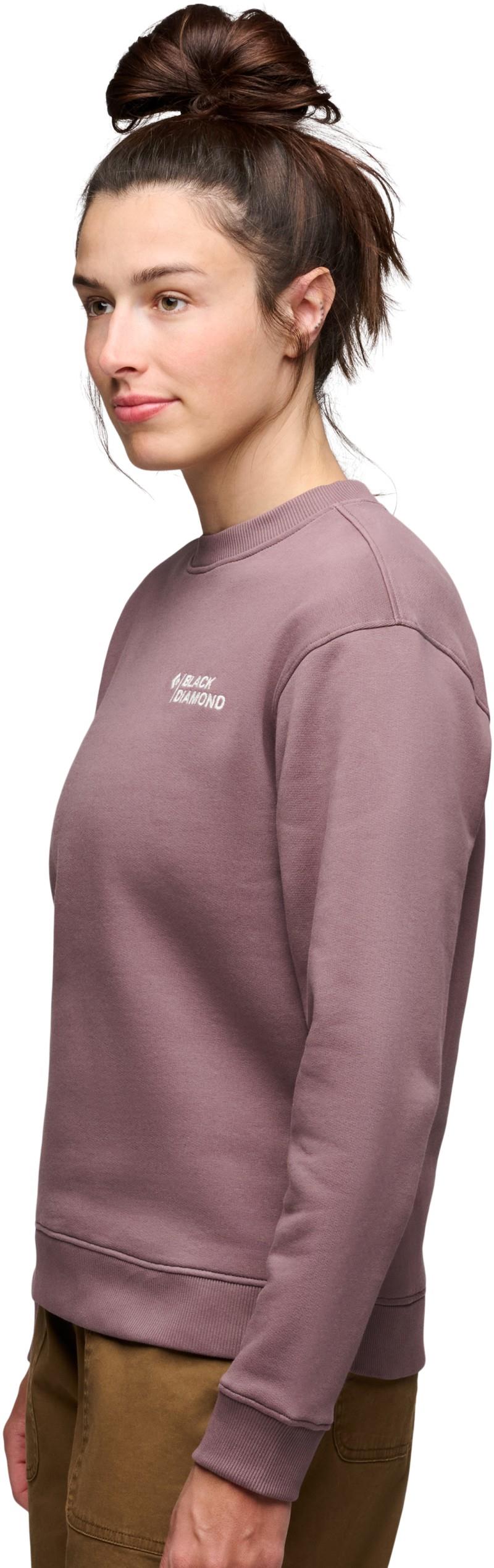 Mini Stacked Crewneck - Womens - dark mauve 1