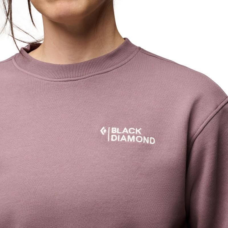 Mini Stacked Crewneck - Womens - dark mauve 1