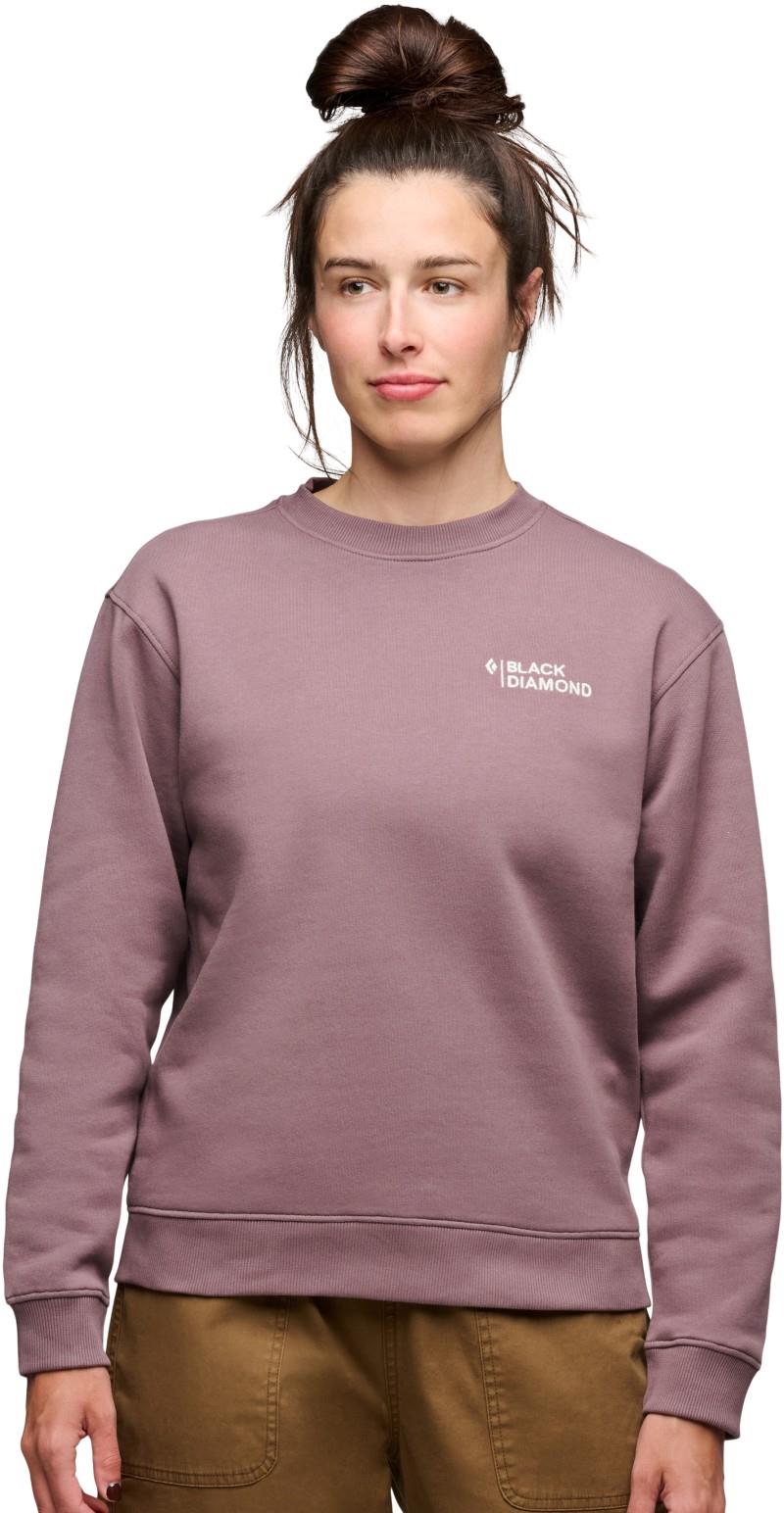 Mini Stacked Crewneck - Womens - dark mauve 1