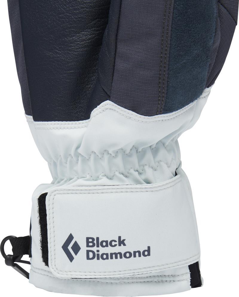 Mission MX Mitts - Womens - Charcoal / Belay Blue 4