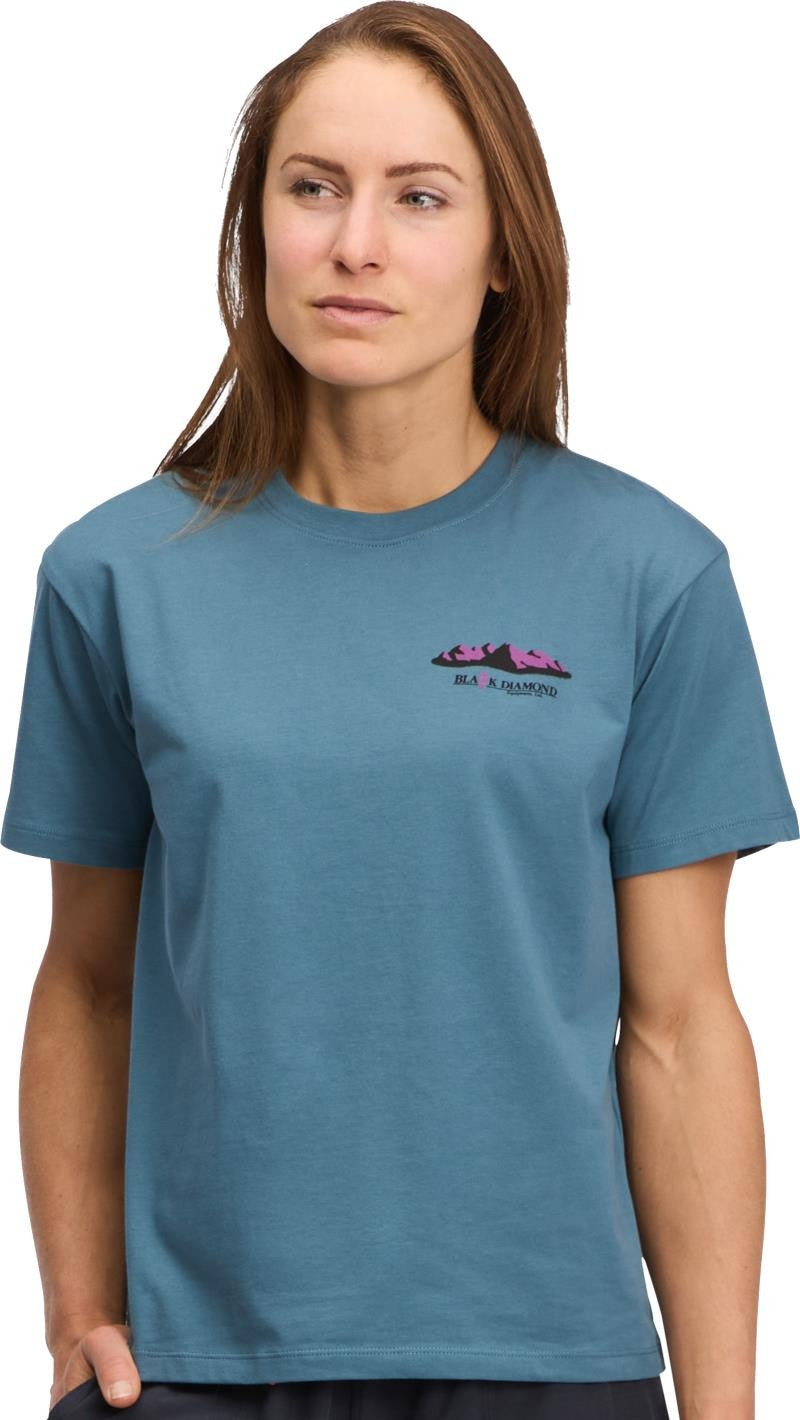 Mountainscape SS Tee - Womens - creek blue 1