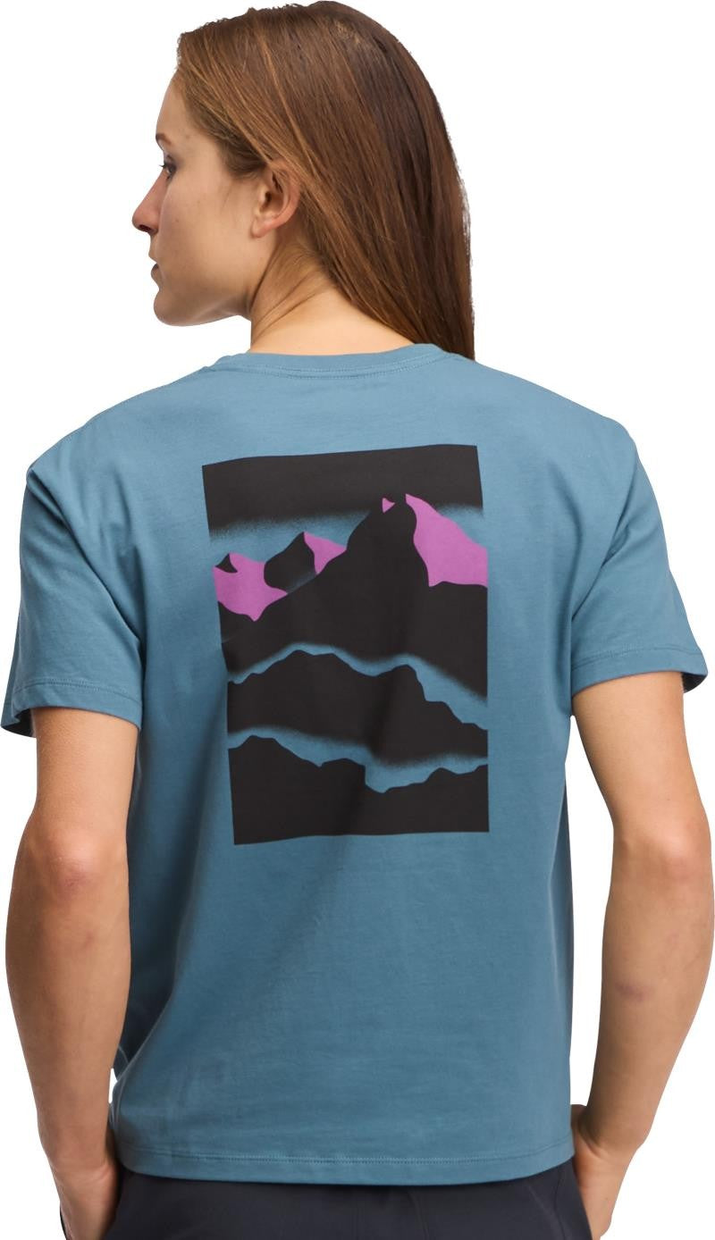 Mountainscape SS Tee - Womens - creek blue 1