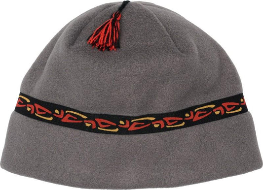 Nordic Fleece Tassel Beanie - steel grey 1
