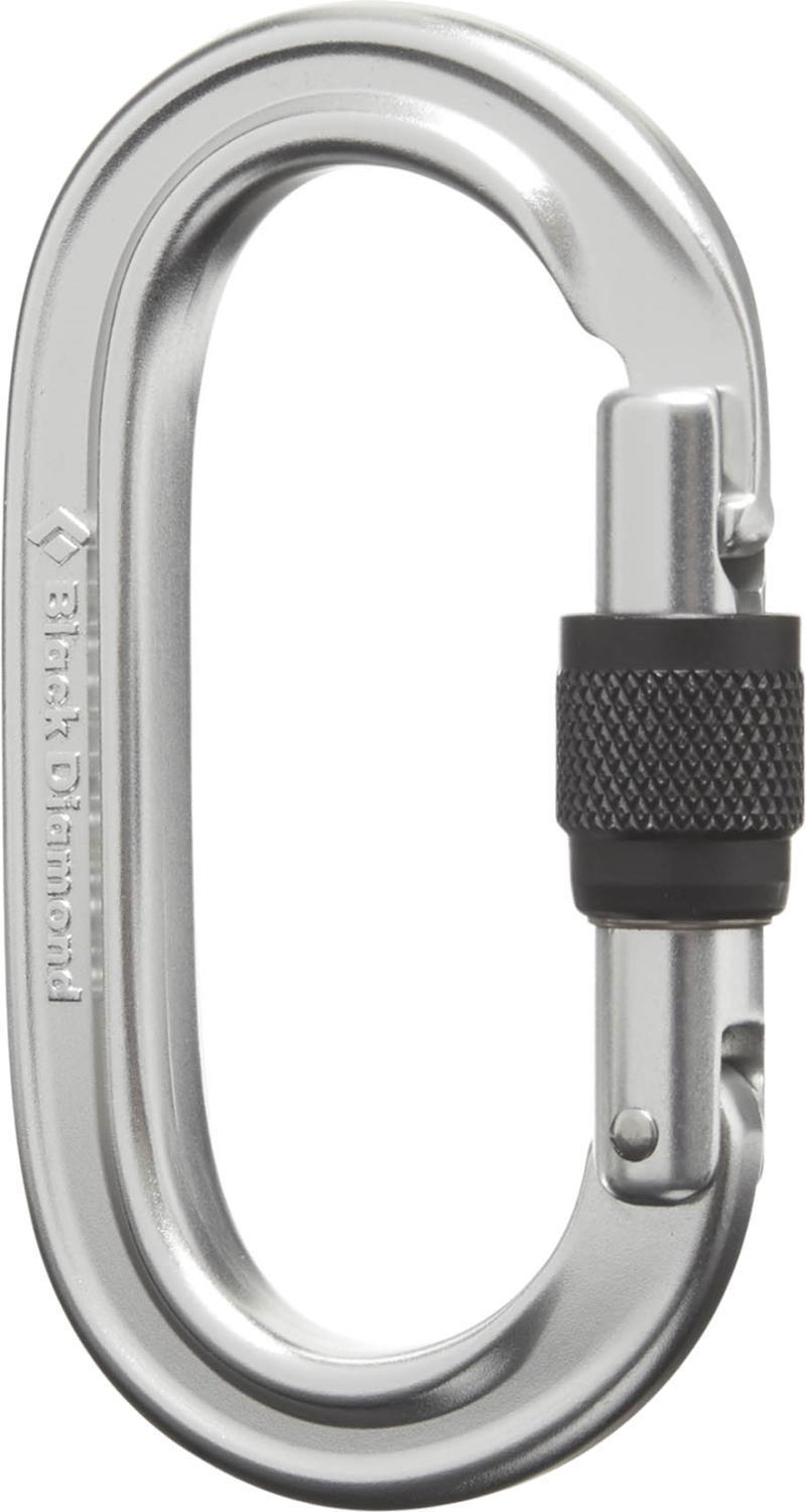 Oval Keylock Screwgate Carabiner - Polished 1