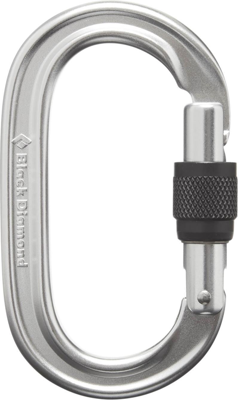 Oval Keylock Screwgate Carabiner - Polished 2