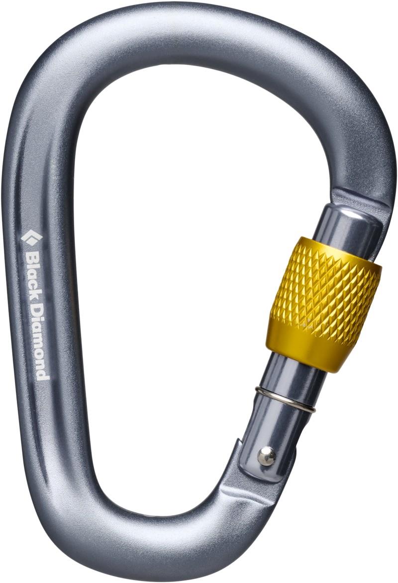 Pearlock Screwgate Carabiner - gray 1