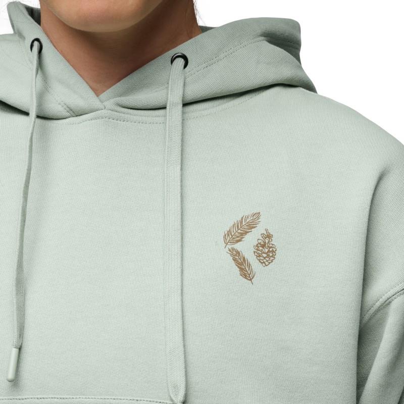 Pine Diamond PO Cropped Hoody - Womens - agave 1