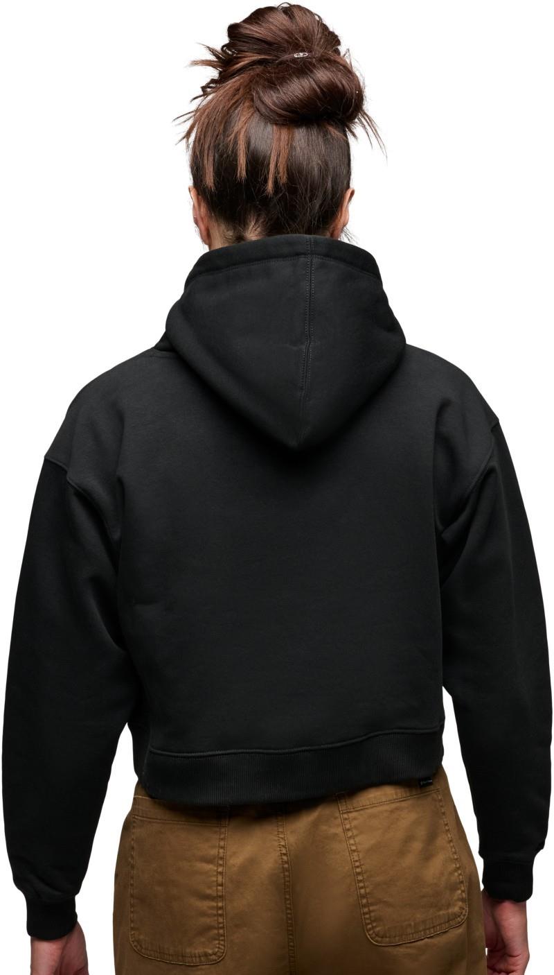 Pine Diamond PO Cropped Hoody - Womens - black 1