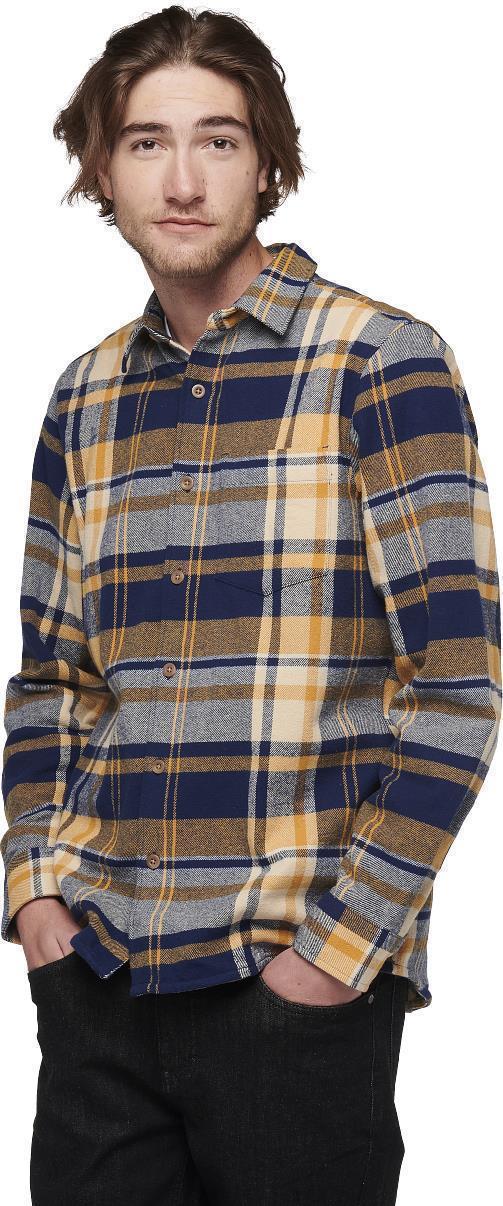 Project Flannel - Mens - Indigo / Gold Plaid 2