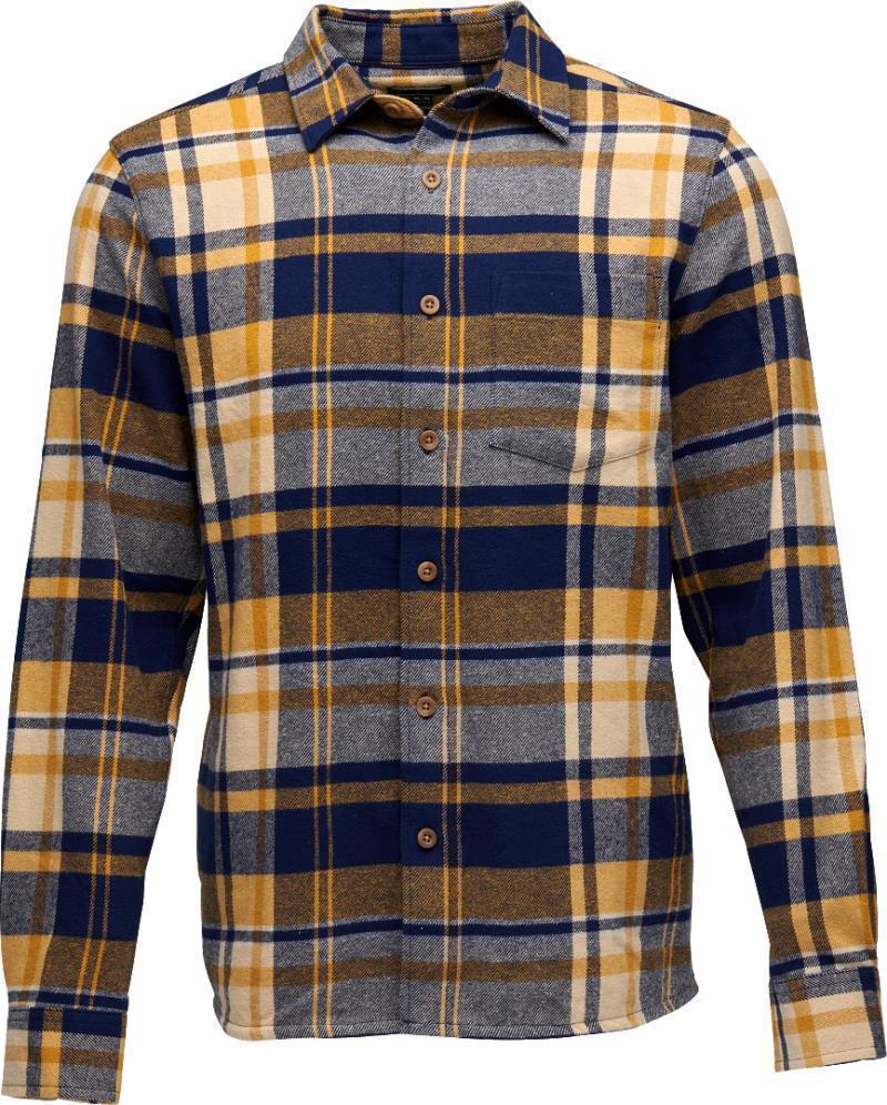 Project Flannel - Mens - Indigo / Gold Plaid 1