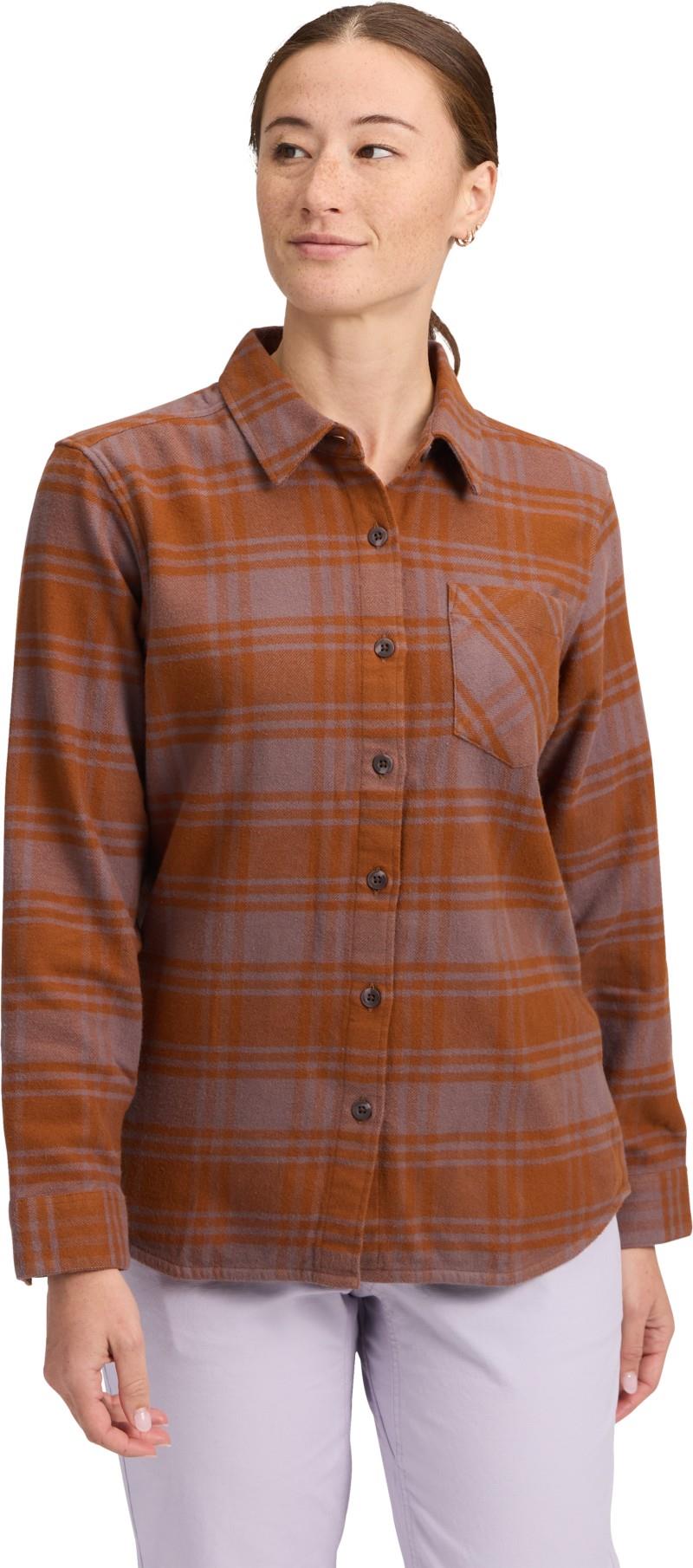 Project Flannel - Womens - dark mauve / clay 1