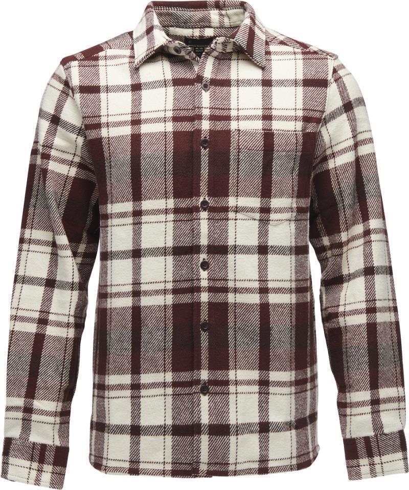 Project Heavy Flannel - Mens - Burgundy / Off White Plaid 1