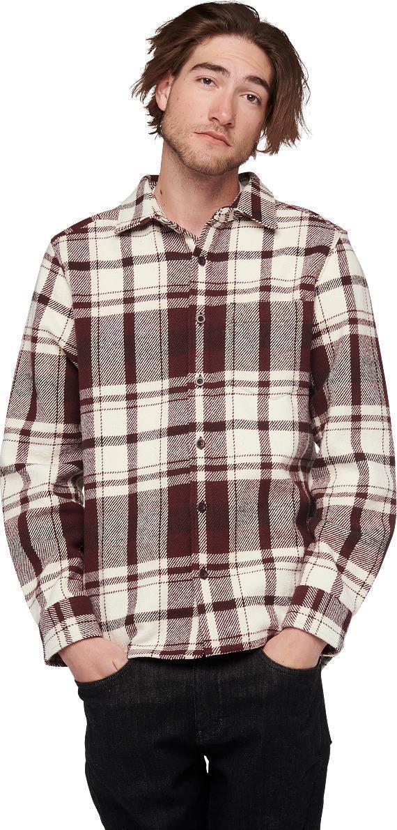 Project Heavy Flannel - Mens - Burgundy / Off White Plaid 2