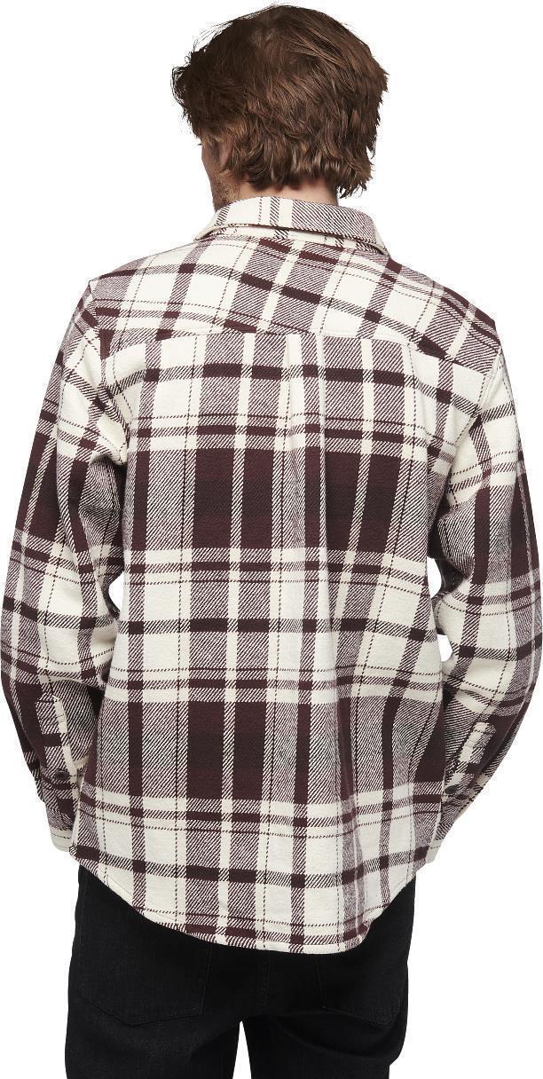 Project Heavy Flannel - Mens - Burgundy / Off White Plaid 3