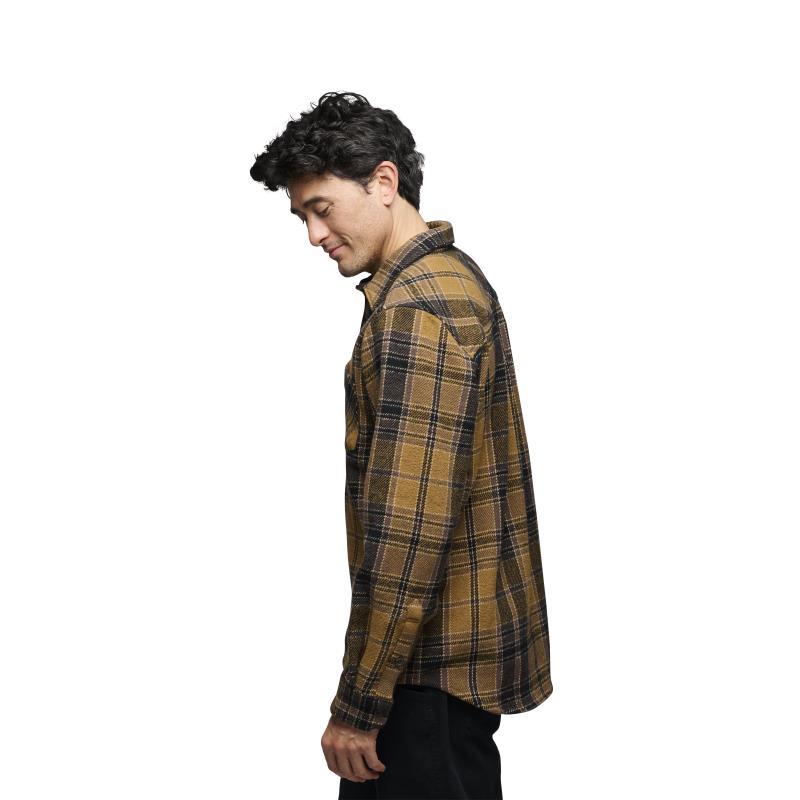 Project Heavy Flannel - Mens - Flax / Black Plaid 3
