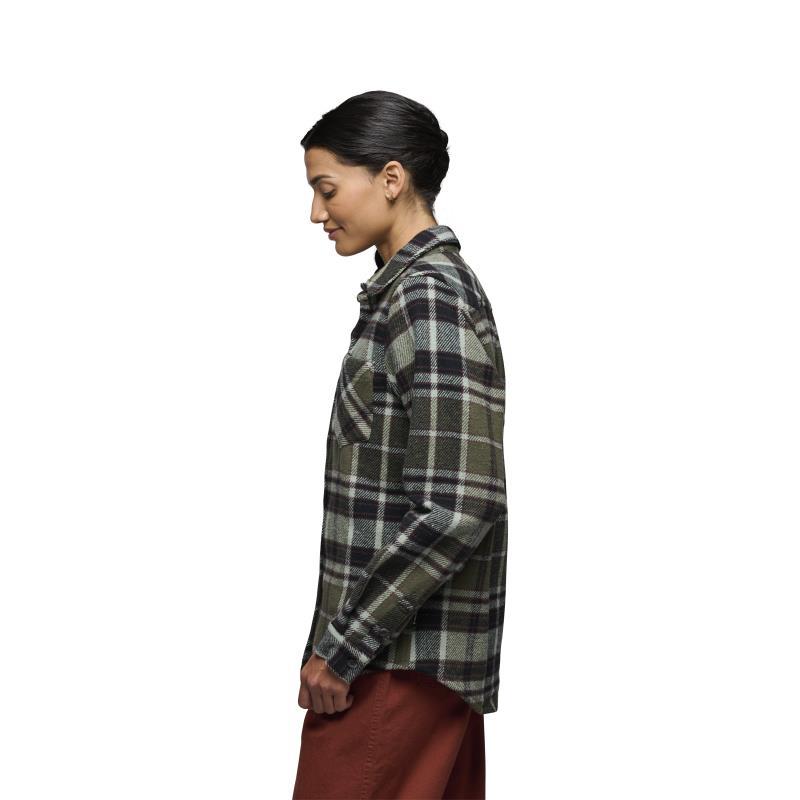 Project Heavy Flannel - Womens - Tundra / Black / Agave Plaid 3