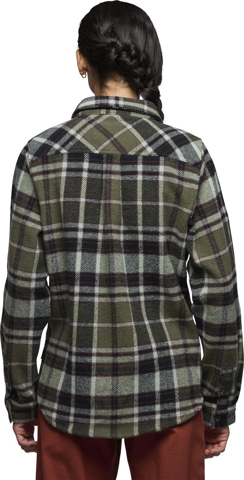 Project Heavy Flannel - Womens - Tundra / Black / Agave Plaid 4