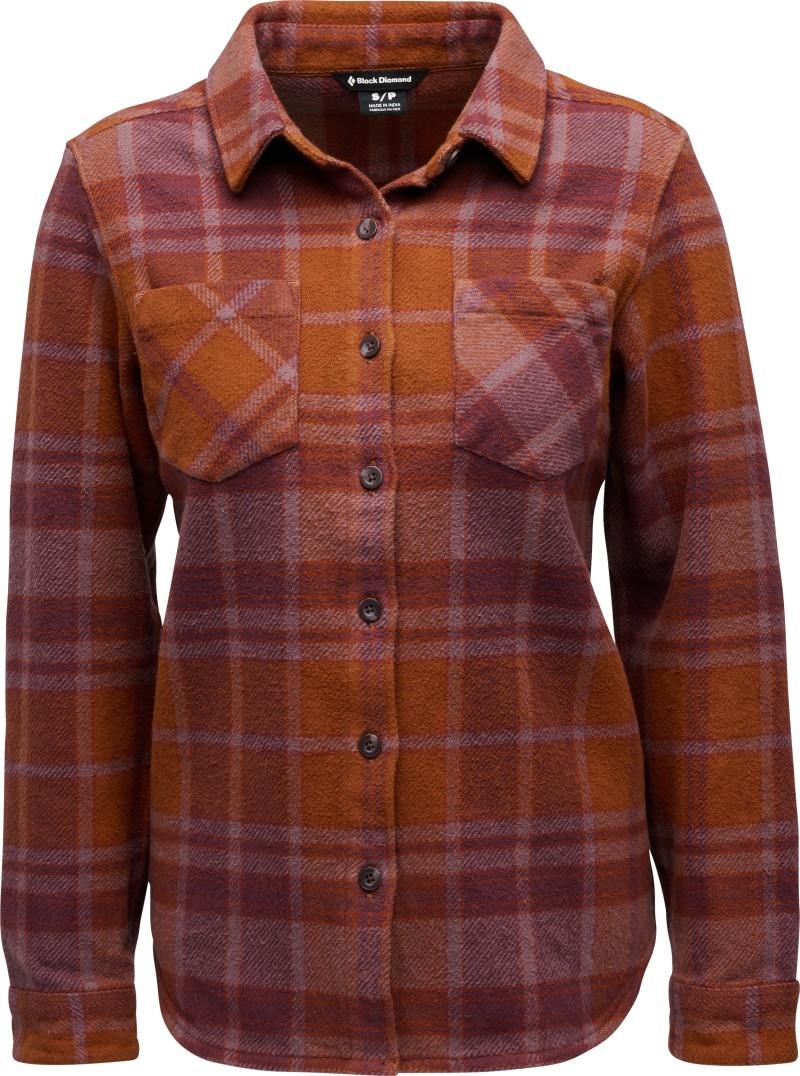 Project Heavy Flannel - Womens - clay / fig 1