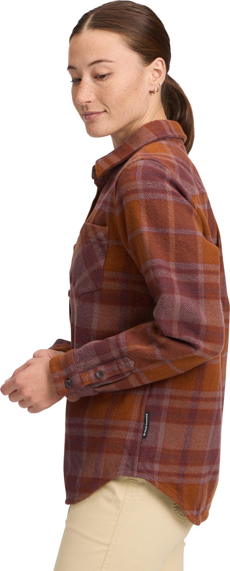 Project Heavy Flannel - Womens - clay / fig 1
