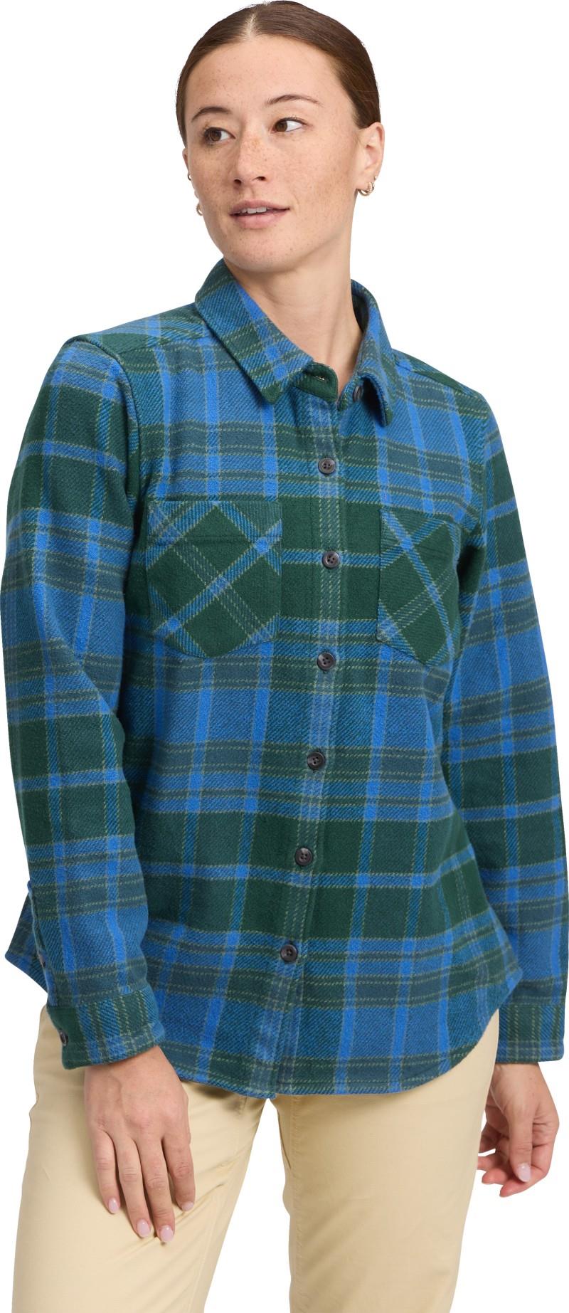 Project Heavy Flannel - Womens - deeps woods / midnight blue 1