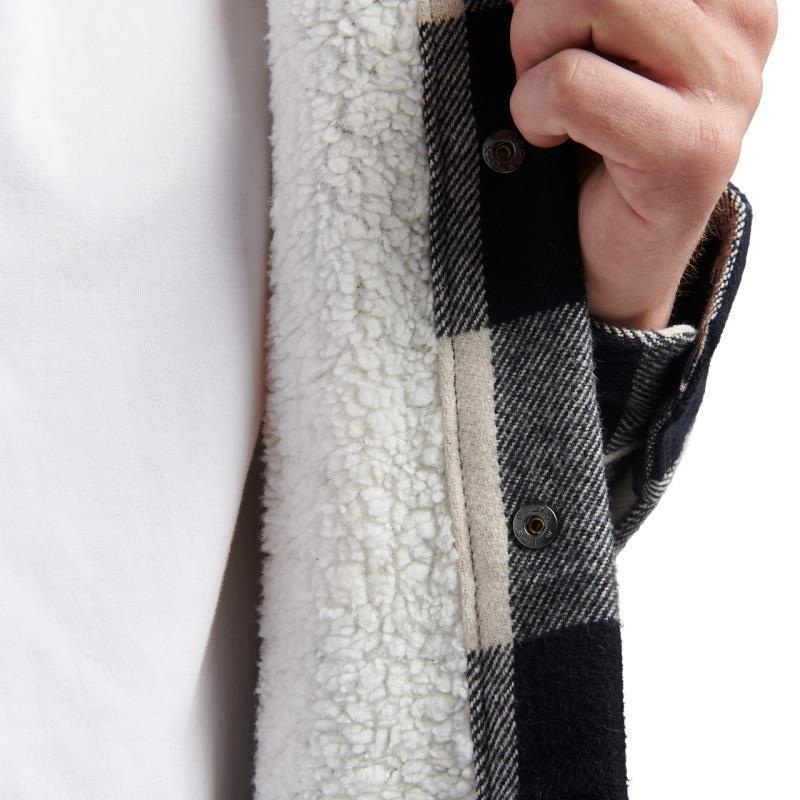 Project Lined Flannel - Mens - Black / Off White Plaid 5