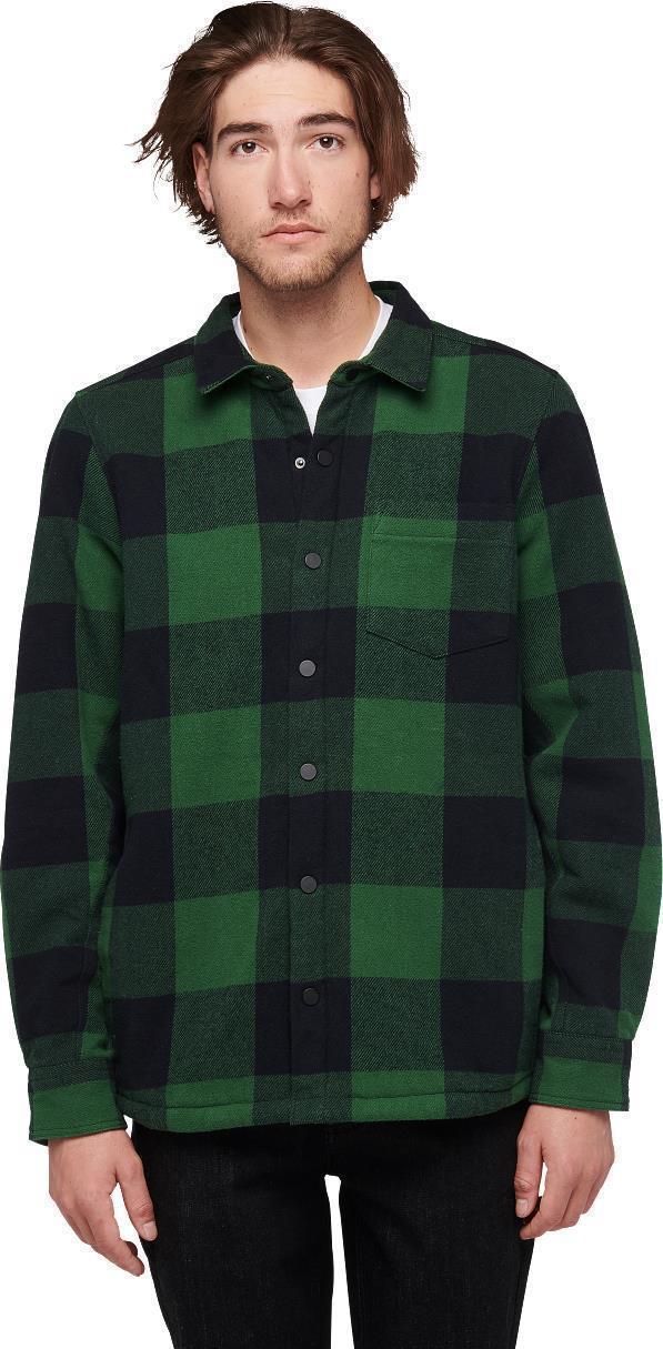 Project Lined Flannel - Mens - Palm Green / Black Plaid 2