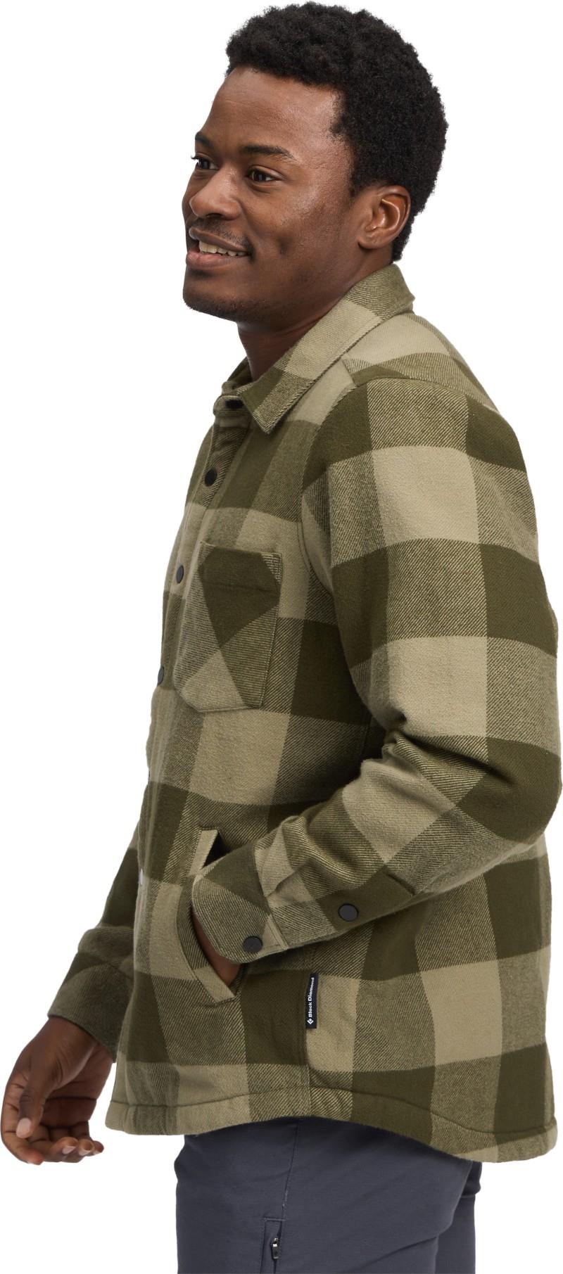 Project Lined Flannel - Mens - dark moss / pine smoke 1