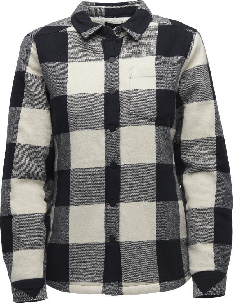 Project Lined Flannel - Womens - Black / Off White Plaid 1