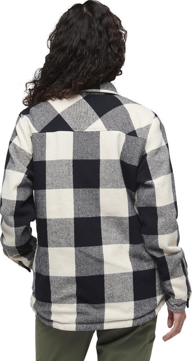 Project Lined Flannel - Womens - Black / Off White Plaid 3