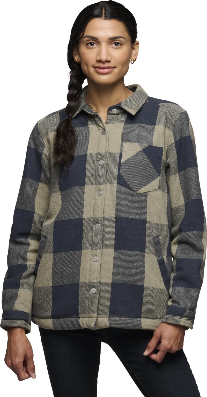 Project Lined Flannel - Womens - Charcoal / Pine Smoke 2