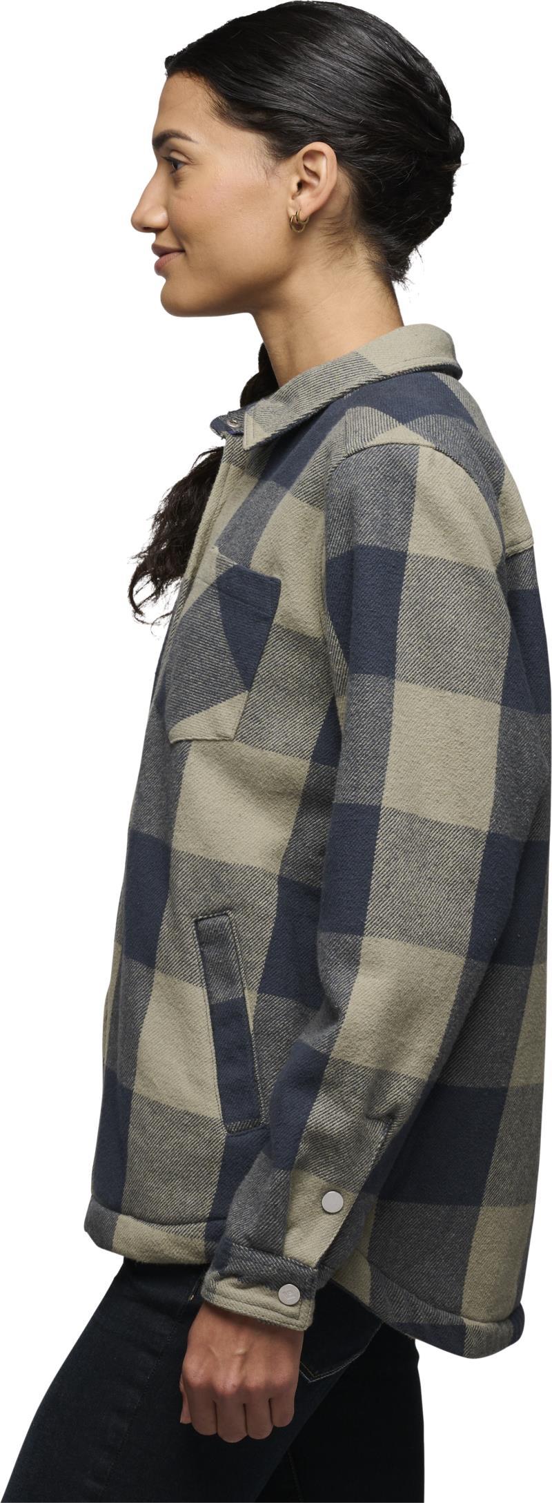 Project Lined Flannel - Womens - Charcoal / Pine Smoke 3