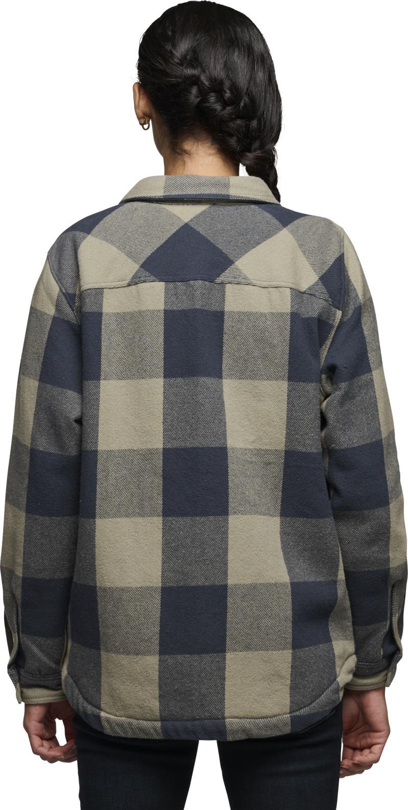 Project Lined Flannel - Womens - Charcoal / Pine Smoke 4