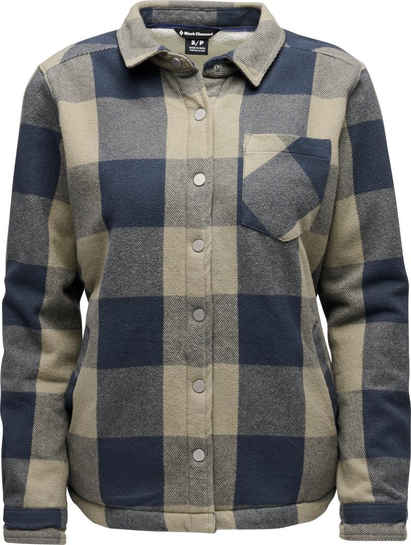 Project Lined Flannel - Womens - Charcoal / Pine Smoke 1