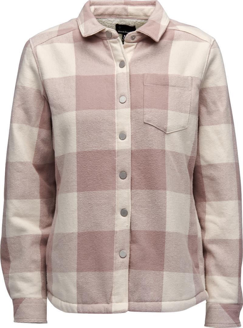 Project Lined Flannel - Womens - Pale Mauve / Off White Plaid 1