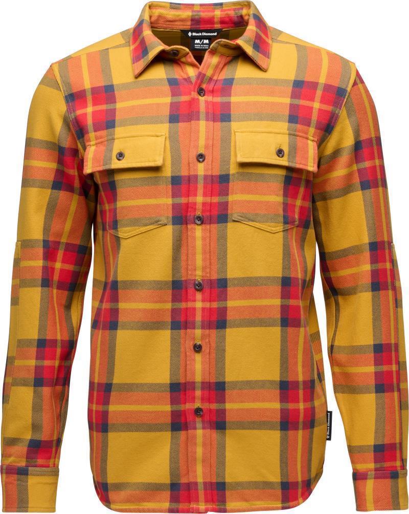 Project Twill LS Shirt - Mens - Amber / Coral Red 1
