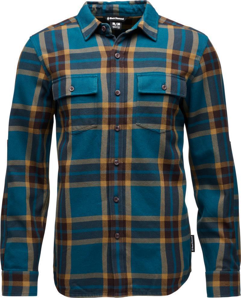Project Twill LS Shirt - Mens - Dark Curry / Indigo 1