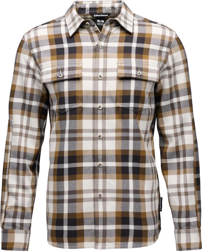 Project Twill LS Shirt - Mens - Dark Curry / Off White 1