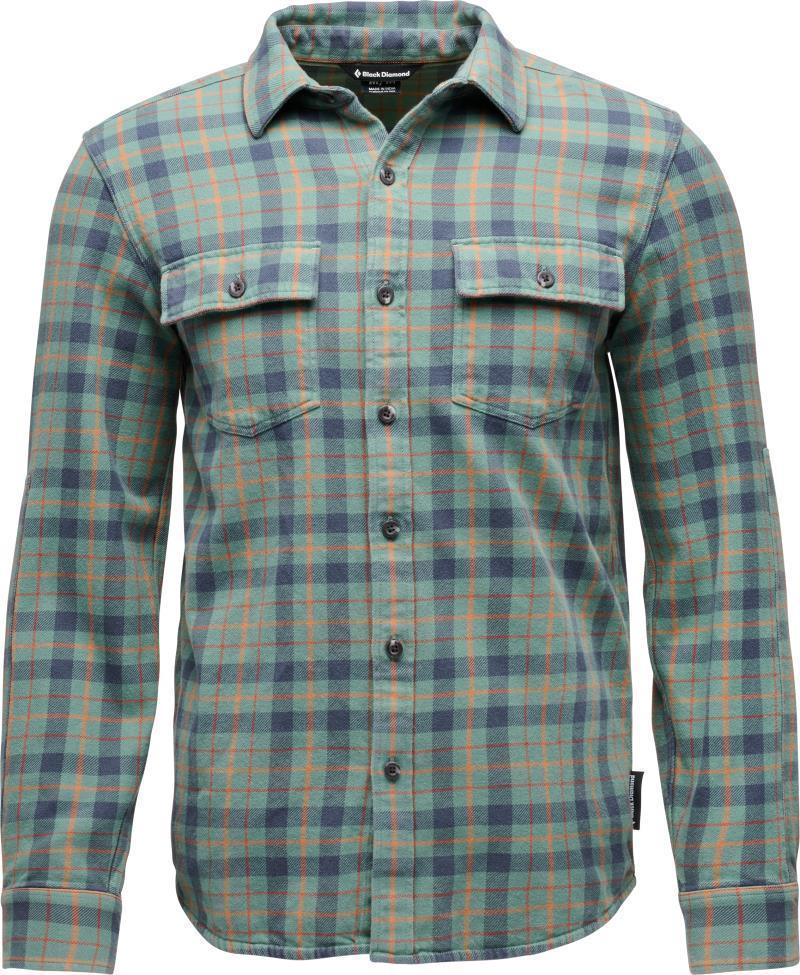 Project Twill LS Shirt - Mens - Laurel Green / Charcoal 1
