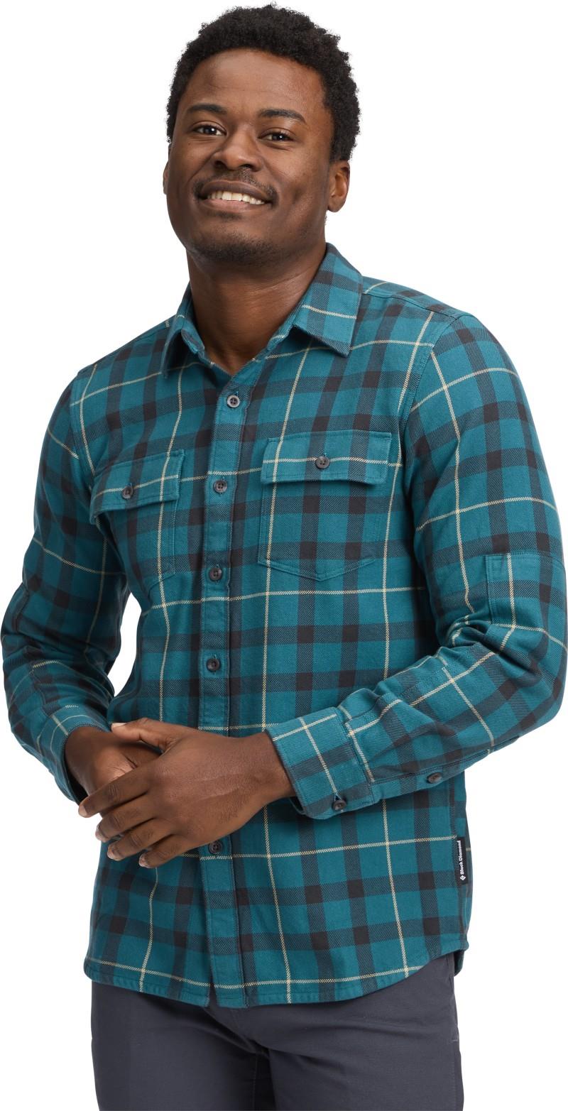 Project Twill LS Shirt - Mens - creek blue / charcoal 1