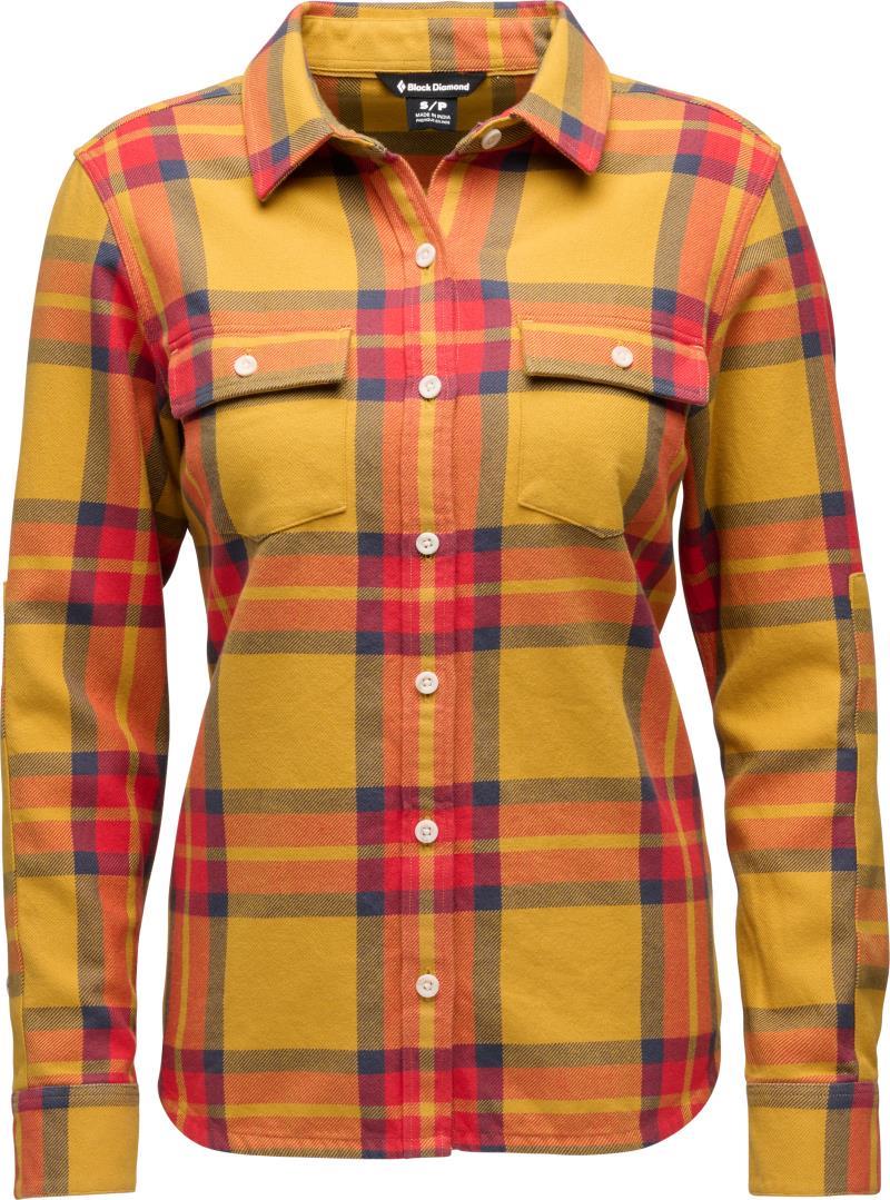 Project Twill LS Shirt - Womens - Amber / Coral Red 1
