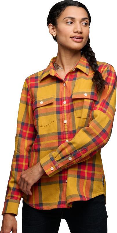 Project Twill LS Shirt - Womens - amber / coral red 1