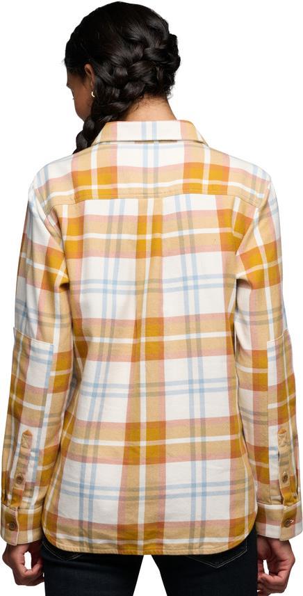 Project Twill LS Shirt - Womens - amber / off white 1