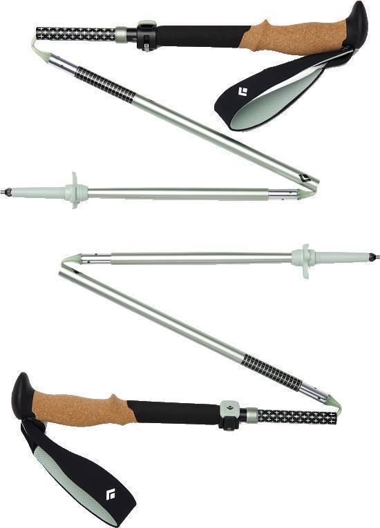 Pursuit FLZ Trekking Poles - Black / Foam Green 1