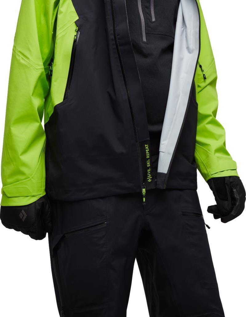 Recon LT Stretch Shell - Mens - Black / Lime Green 7