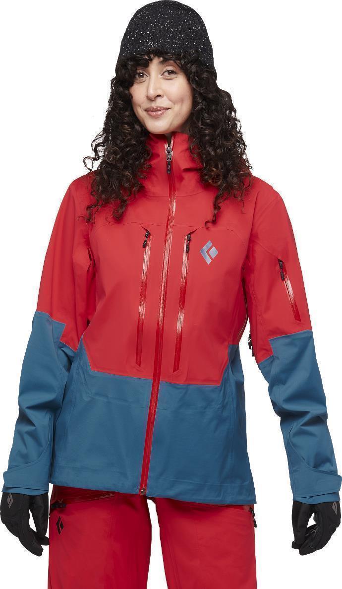 Recon LT Stretch Shell - Womens - Coral Red / Creek Blue 2
