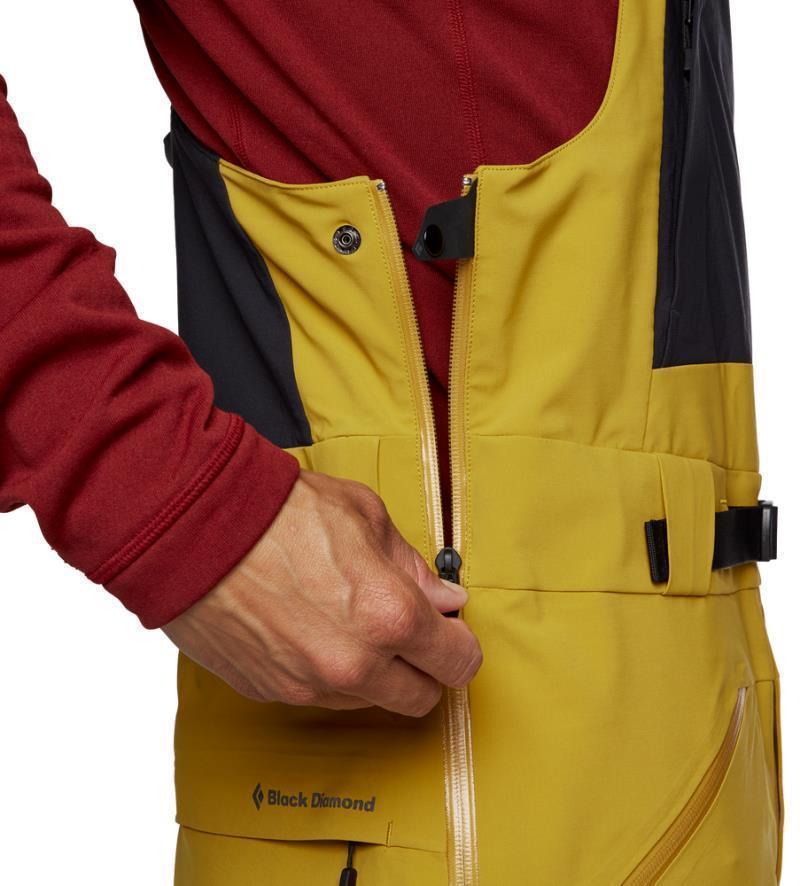 Recon Stretch Bibs - Mens - amber / black 1