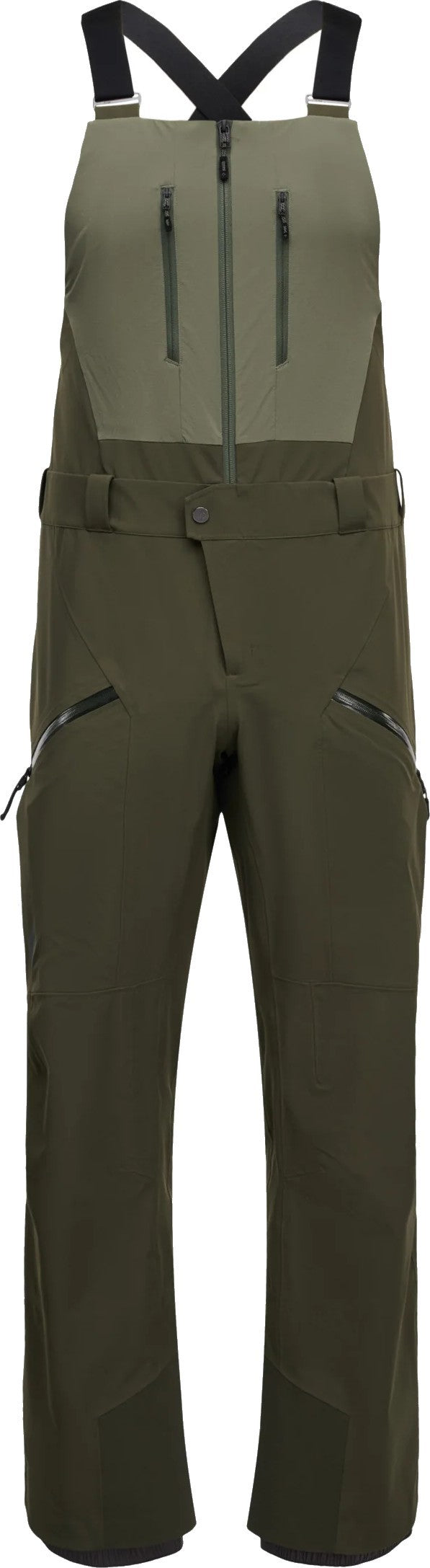 Recon Stretch Bibs - Mens - tundra / dark moss 1