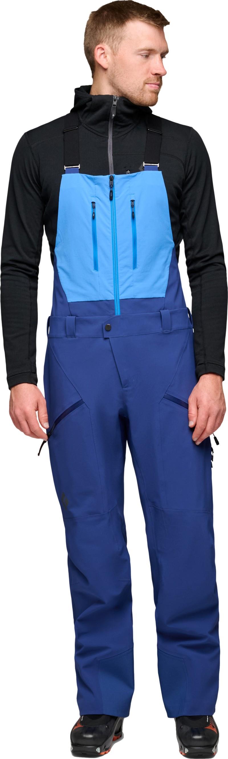 Recon Stretch Bibs - Mens - twilight blue / vertical blue 1