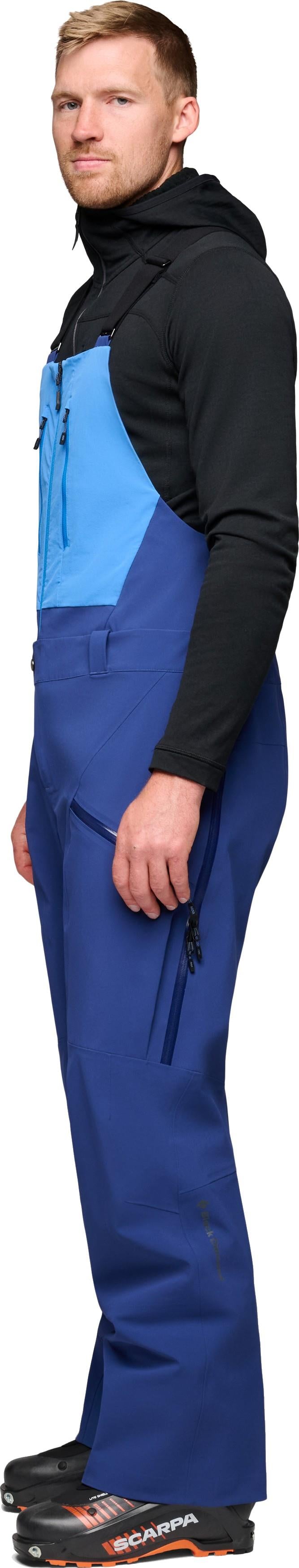 Recon Stretch Bibs - Mens - twilight blue / vertical blue 1
