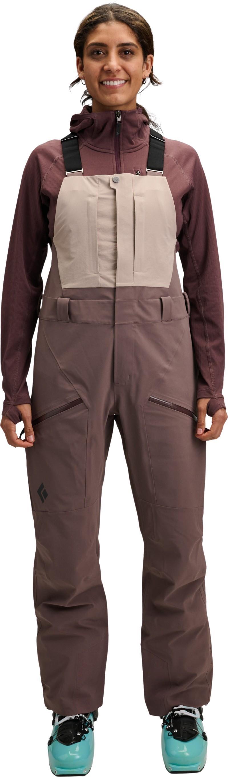 Recon Stretch Bibs - Womens - pale mauve / dark mauve 1